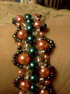 coral and turquoise bracelet 3