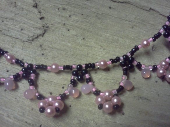 pink and black necklace 2